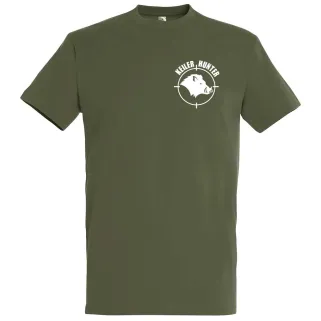 T-Shirt Keiler Hunter kaki coton manches courtes chasse