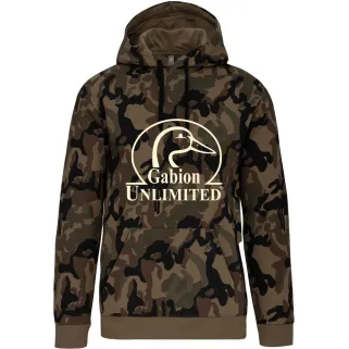 Sweat capuche camouflage Woodland - 80% coton 280g
