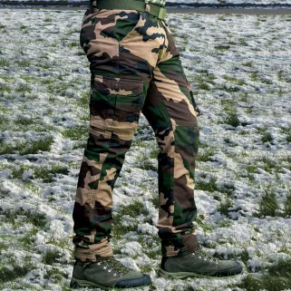 Pantalon treillis F1 6 poches doublé camo - Chasse grand froid