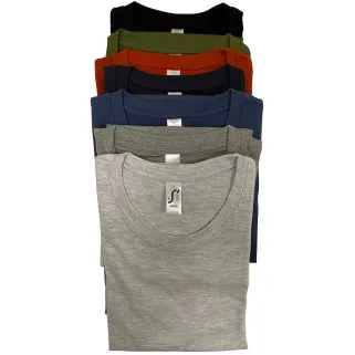 Lot 7 t-shirts coton 190g - 7 couleurs pour éleveurs