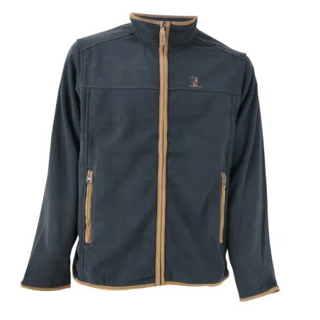 Blouson polaire Scotland 4 poches bleu marine S à 4XL