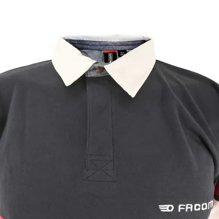 Polo FAST coton bleu marine manches longues M à 3XL