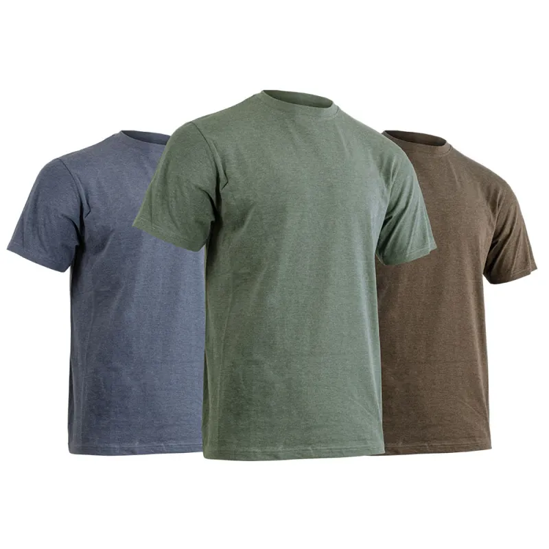 Pack 3 T-shirts Lincoln - Vert, Bleu, Marron - S à 3XL