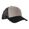 Casquette Capitole respirante réglable gris/noir en coton