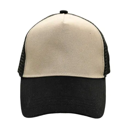 Casquette Capitole respirante réglable gris/noir en coton