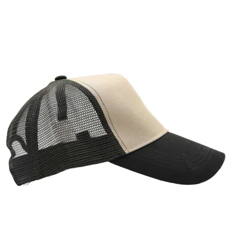 Casquette Capitole respirante réglable gris/noir en coton