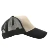 Casquette Capitole respirante réglable gris/noir en coton