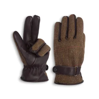 Gants cuir/tweed Brookmore - Chasse & Élevage