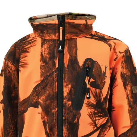 Blouson enfant Softshell Ghostcamo 6-16 ans 3 poches