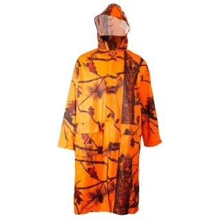 Manteau étanche Treeland orange camo pour chasse et extérieur