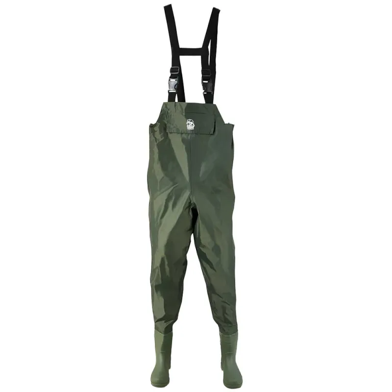 Waders étanches nylon PVC poche ventrale 39-48 crantées