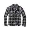 Chemise Homme Flanelle Brandit® - Carreaux Noir/Gris