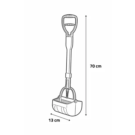 Pelle ramasse-crottes ergonomique pour chiens et chats