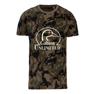 T-shirt camouflage Woodland coton léger 145g