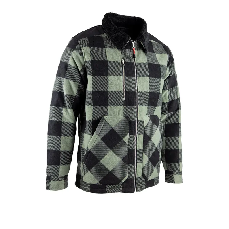 Chemise polaire matelassée homme LMA® - Vert - 390 g/m²