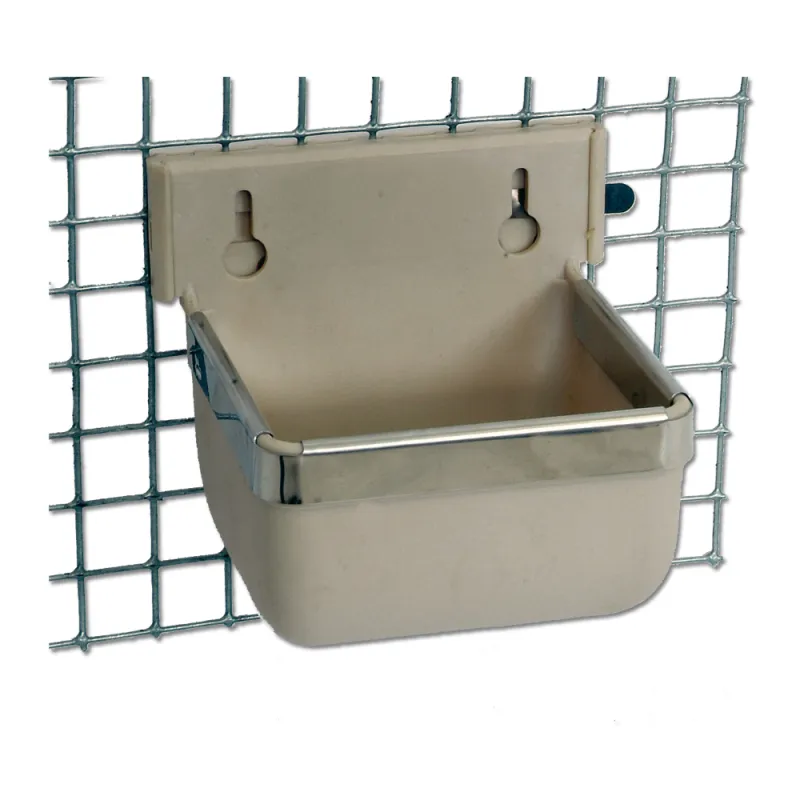 Mangeoire résistante pour lapins et rongeurs - 300 ml crème