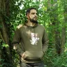 Sweat capuche kaki épagneul Bartavel® - Chasse & Nature