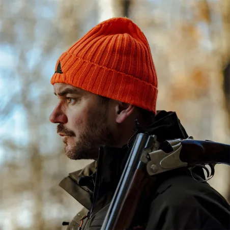 Bonnet Ultra Swedteam® orange néon - Visibilité optimale