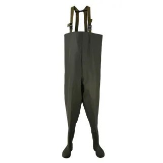 Waders PVC ultra-résistants avec poche étanche intégrée