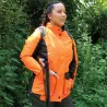 Veste chasse femme Stronger 6 poches orange XS-2XL