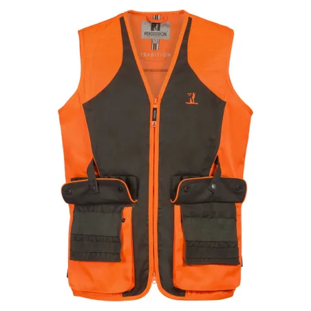 Gilet chasse haute visibilité déperlant 65% polyester