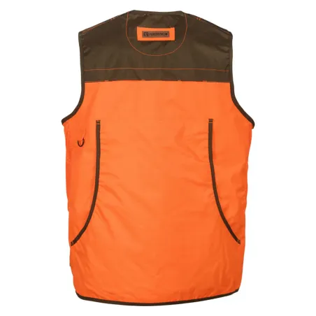 Gilet chasse Savane haute visibilité avec carnier Percussion