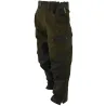 Fuseau chasse enfant kaki en polyester et coton