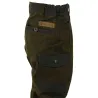 Fuseau chasse enfant kaki en polyester et coton