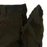 Fuseau chasse enfant kaki en polyester et coton