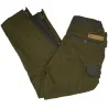 Fuseau chasse enfant kaki en polyester et coton