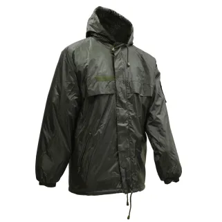 Veste coupe-vent fourrée kaki S à 3XL - imperméable