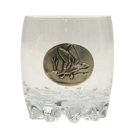 Lot de 6 verres à whisky 30 cl motif gibier en étain