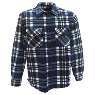 Surchemise polaire homme Pernis bleu - polyester 100%