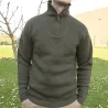 Pull chaud col camionneur kaki - S à 3XL - Lorry