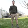 Pull chaud col camionneur kaki - S à 3XL - Lorry