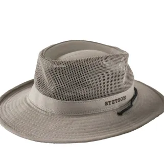 Chapeau safari Stetson Takani beige T56-57 - Léger et respirant