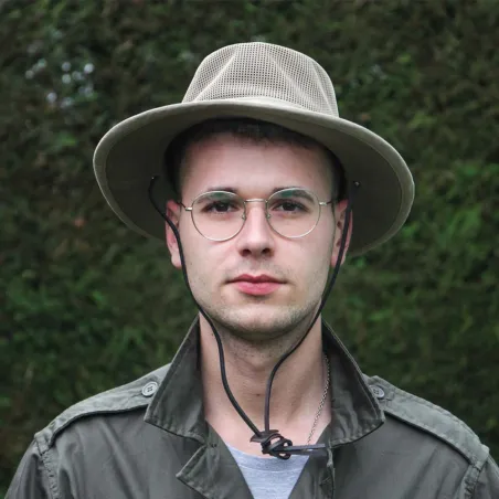 Chapeau safari Stetson Takani beige T56-57 - Léger et respirant
