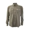 Chemise PROHUNT anti-tiques kaki stretch 4 poches manches longues