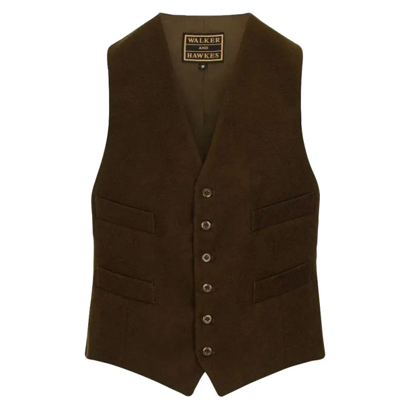 Blouson chasse Amersham Waist Vert - Walker & Hawkes
