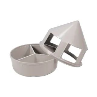 Mangeoire 1,5L en plastique pour grit et graines pigeons