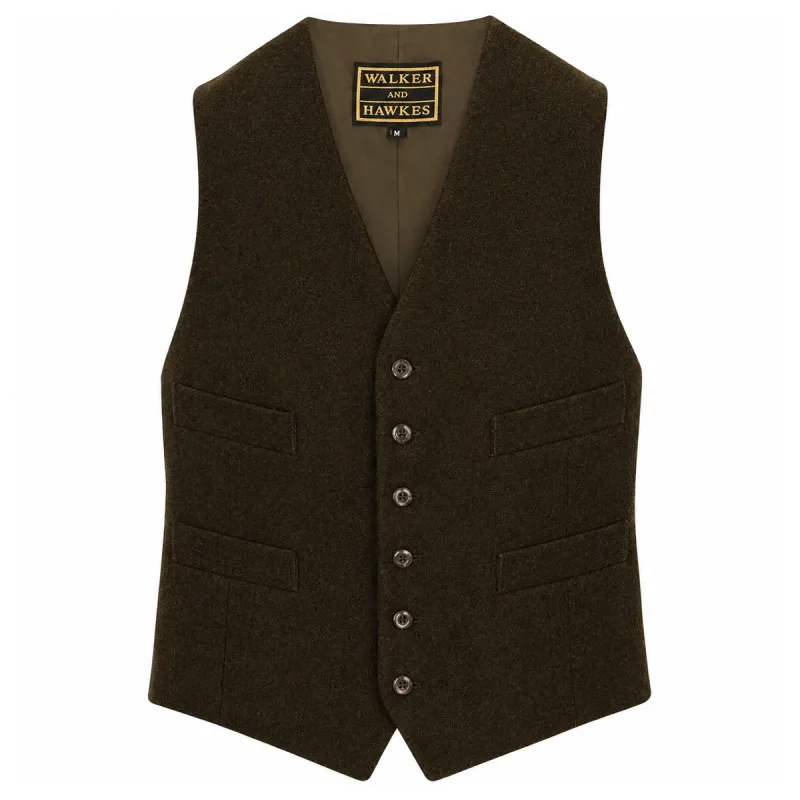 Blouson chasse Amersham Waist Vert - Walker & Hawkes