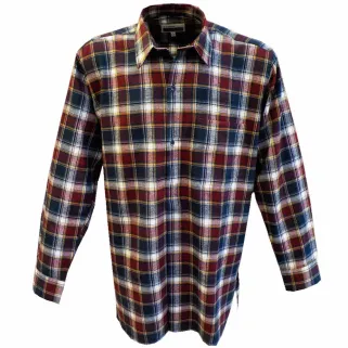 Chemise flanelle Tanouk carreaux rouge/bleu - S à 4XL