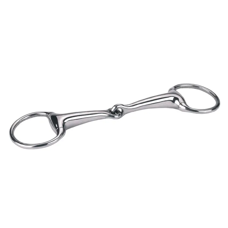 Mors olive en acier inox 12,5 cm pour cheval