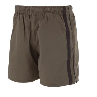 Short flottant kaki-noir coton 3 poches taille ajustable