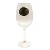 Verres à vin 360 ml motif gibier en étain - Lot de 6