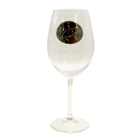 Verres à vin 360 ml motif gibier en étain - Lot de 6