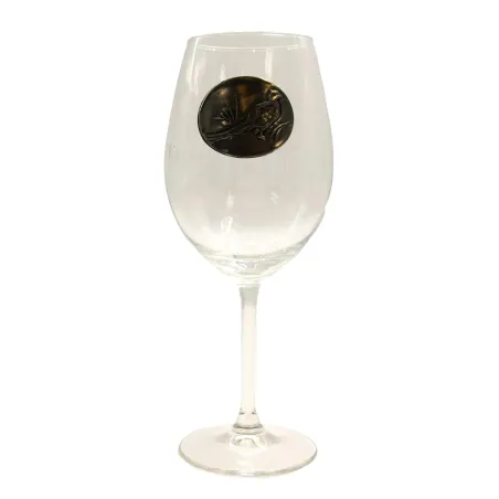 Verres à vin 360 ml motif gibier en étain - Lot de 6