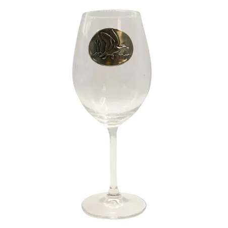 Verres à vin 360 ml motif gibier en étain - Lot de 6