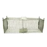 Piège à fauves pliable 2 entrées 100x25x30cm maille acier