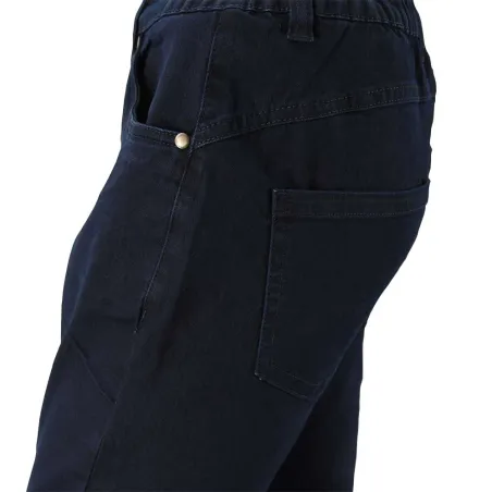 Jeans femme confort stretch bleu foncé - Tailles 38 à 54